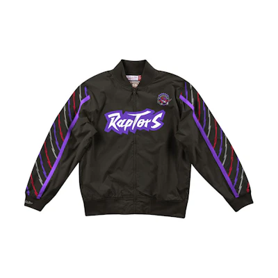 Mitchell Ness Mitchell & Ness Toronto Raptors Retro Color-Block Jacket Black Unisex WUJKMG18067-TRABLCK