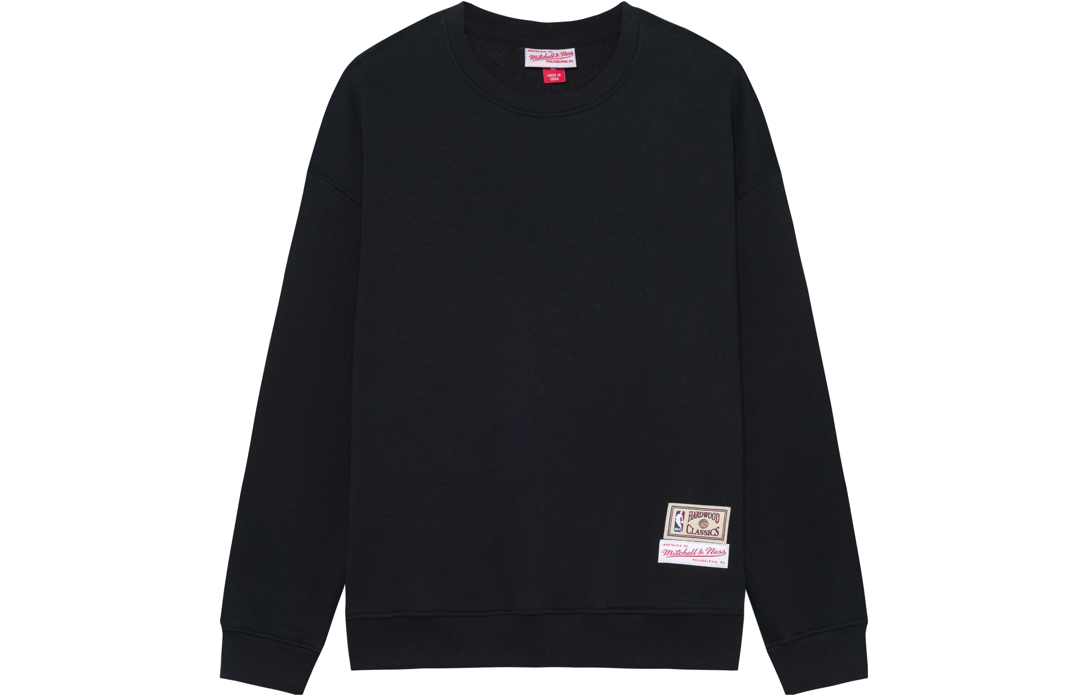 Mitchell Ness Mitchell & Ness Unisex Loose Fit Short-Sleeve Hoodie Jacket Black MA211M011CBLACK