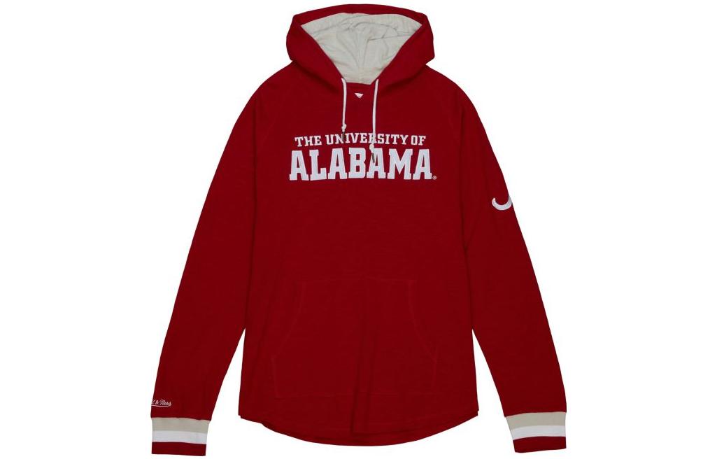 Mitchell Ness Mitchell & Ness University of Alabama Letter Print Red Hoodie () THOD4999-BAMYYPPPCRIM