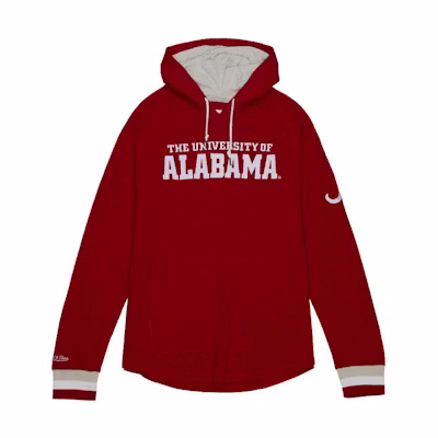 Mitchell Ness Mitchell & Ness University of Alabama Letter Print Red Hoodie () THOD4999-BAMYYPPPCRIM