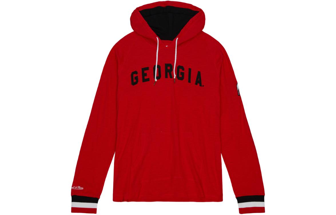 Mitchell Ness Mitchell & Ness University of Georgia Red Pullover Hoodie - Long Sleeve THOD4999-GEOYYPPPRED1