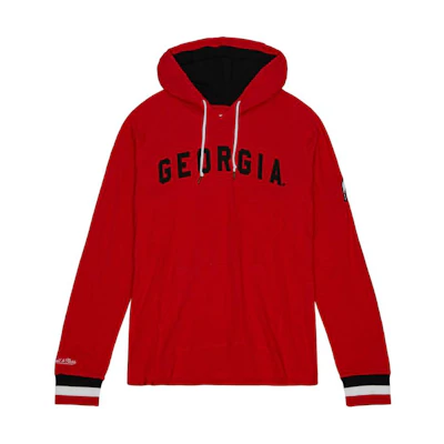 Mitchell Ness Mitchell & Ness University of Georgia Red Pullover Hoodie - Long Sleeve THOD4999-GEOYYPPPRED1