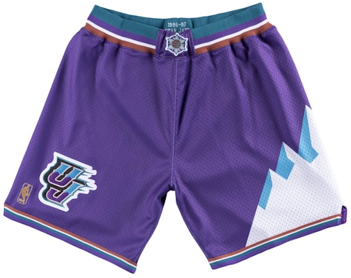 Mitchell Ness Mitchell & Ness Utah Jazz 96-97 Season Retro Basketball Shorts Purple ASHRLG18052-UJAPURP96 Buy Mitchell Ness Mitchell & Ness Utah Jazz 96-97 Season Retro Basketball Shorts Purple ASHRLG18052-UJAPURP96