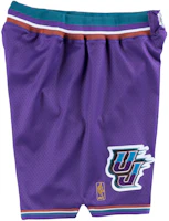 Purchase Mitchell Ness Mitchell & Ness Utah Jazz 96-97 Season Retro Basketball Shorts Purple ASHRLG18052-UJAPURP96