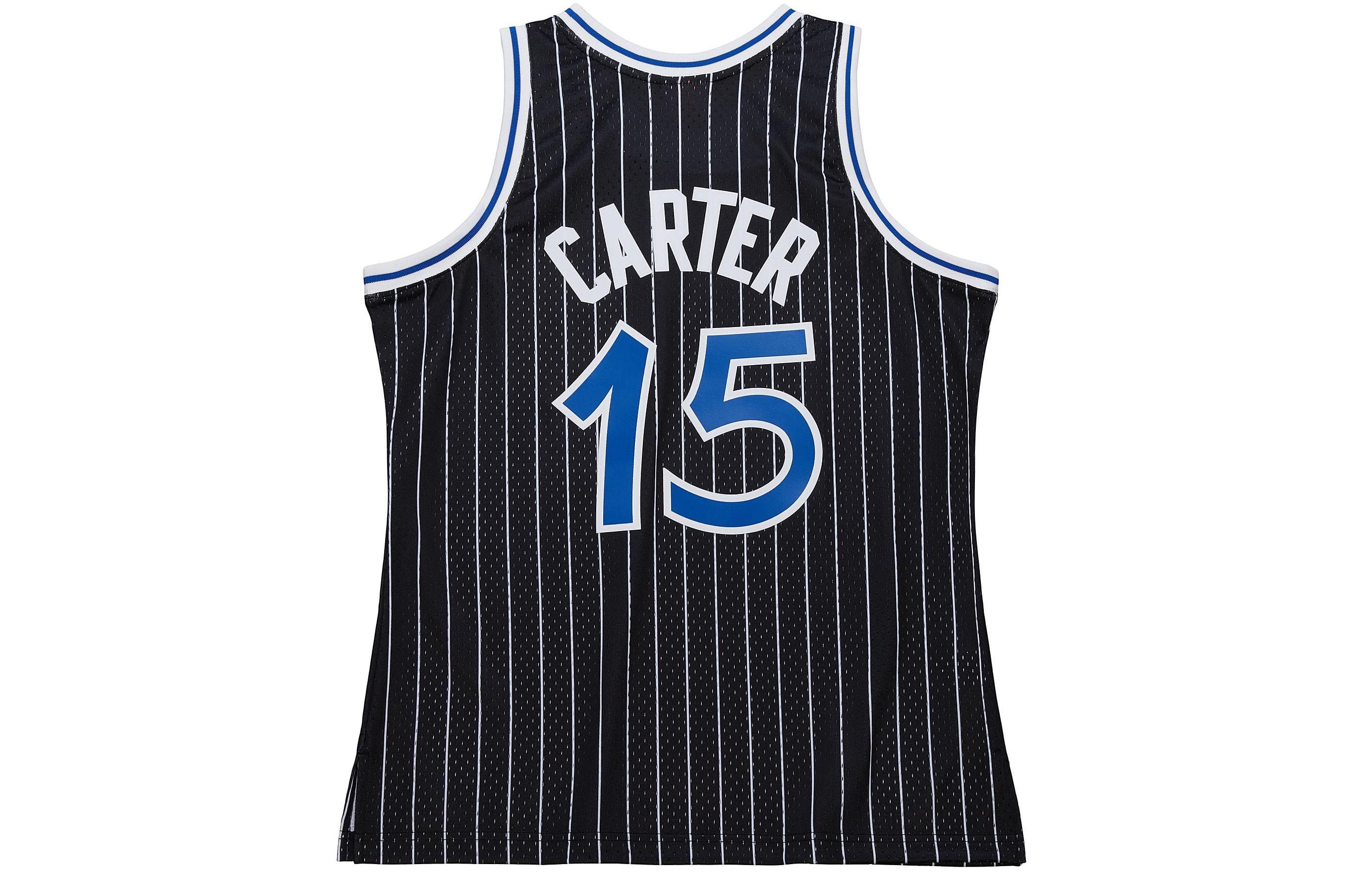 Lookbook Mitchell & Ness Vince Carter 2009-10 Magic Jersey Tanpa Lengan Fan Edition - Hitam JY7935-OMABLCK