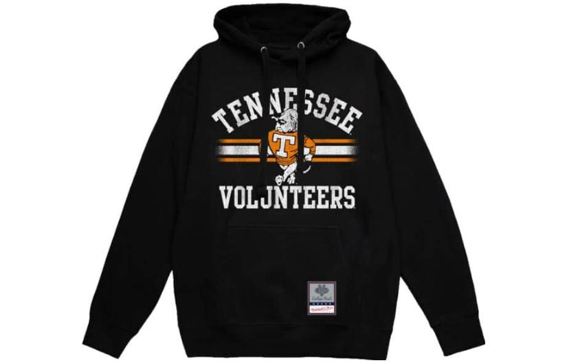 Mitchell Ness Mitchell & Ness Vintage Stripes Pullover University of Maryland Black Sweatshirt GPOTMO22204-UMABLCK