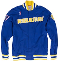 Mitchell Ness Mitchell & Ness Warriors 96-97 Warm-Up Jacket Blue Unisex Casual Wear 6056-310-96GSW Mitchell Ness Mitchell & Ness Warriors 96-97 Warm-Up Jacket Blue Unisex Casual Wear 6056-310-96GSW