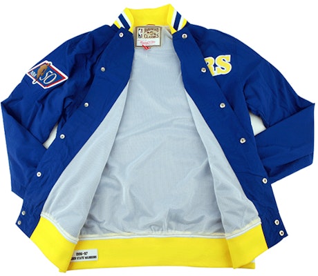Mitchell Ness Mitchell & Ness Warriors 96-97 Warm-Up Jacket Blue Unisex Casual Wear 6056-310-96GSW Lookbook Mitchell Ness Mitchell & Ness Warriors 96-97 Warm-Up Jacket Blue Unisex Casual Wear 6056-310-96GSW