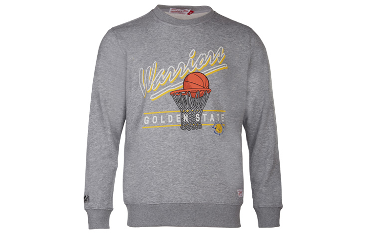 Mitchell Ness Mitchell & Ness Warriors Curry Logo Sweatshirt Navy Unisex Casual Fall/Winter MNJYFWHD23092003-NAVY