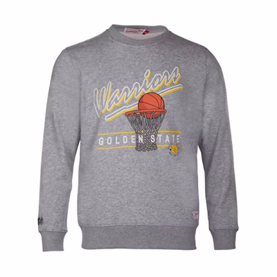 Mitchell Ness Mitchell & Ness Warriors Curry Logo Sweatshirt Navy Unisex Casual Fall/Winter MNJYFWHD23092003-NAVY