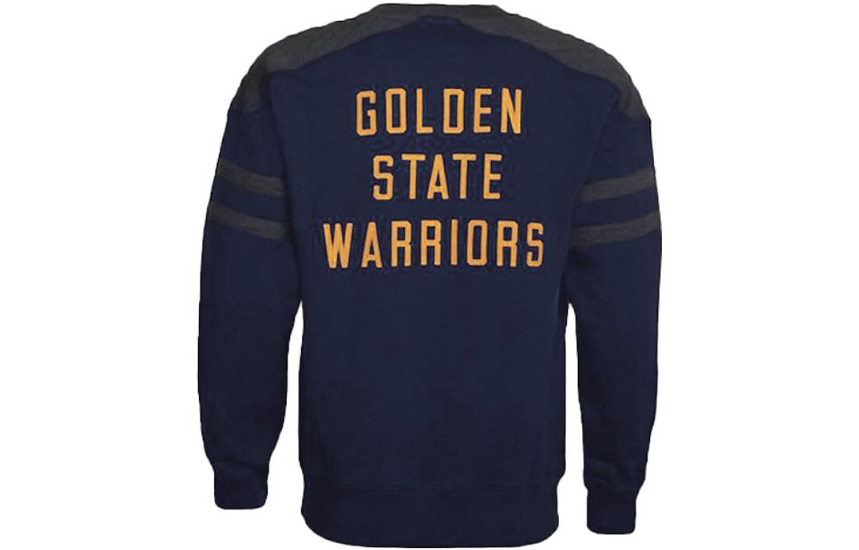 Mitchell Ness Mitchell & Ness Warriors Fleece Hoodie Winter Sportswear Blue FPHDAJ19033-GSWROYA
