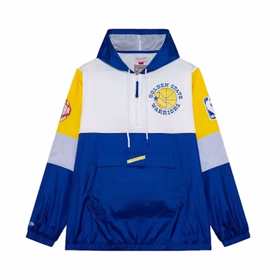 Mitchell Ness Mitchell & Ness Warriors Logo Embroidered Hoodie Orange/Navy Unisex FPZP3422-GSWYYPPPORNY