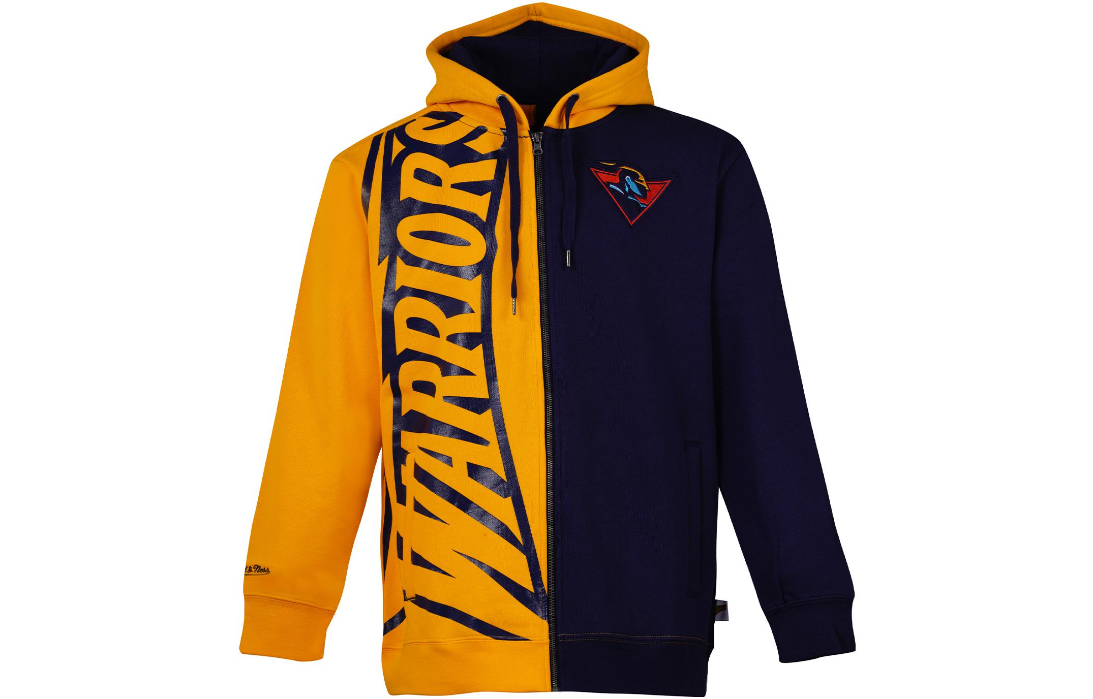 Mitchell Ness Mitchell & Ness Warriors Logo Embroidered Thick Hoodie Unisex Royal Blue FPHD5378-GSWYYPPPROYA