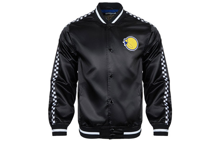 Mitchell Ness Mitchell & Ness Warriors Satin Jacket Unisex Black STJKBLCK-GSWNG182101