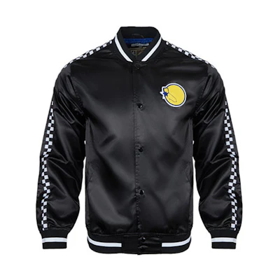 Mitchell Ness Mitchell & Ness Warriors Satin Jacket Unisex Black STJKBLCK-GSWNG182101