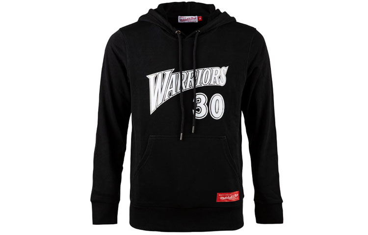 Mitchell Ness Mitchell & Ness Warriors Stephen Curry #30 Retro Hoodie Black Unisex MNHD19-13