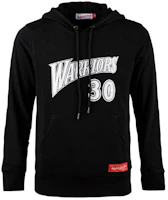 Mitchell Ness Mitchell & Ness Warriors Stephen Curry #30 Retro Hoodie Black Unisex MNHD19-13 Mitchell Ness Mitchell & Ness Warriors Stephen Curry #30 Retro Hoodie Black Unisex MNHD19-13