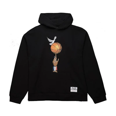 Mitchell Ness Mitchell & Ness 3Paradis SS24 Capsule Printed Unisex Hoodie Black TH11697-CLBBLCK