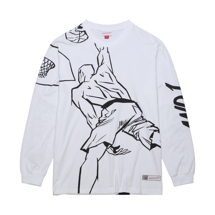 Mitchell Ness Mitchell & Ness And1 SS24 Unisex Comfortable Fashion Crewneck Sweatshirt White TCRW7000-CLBYYPPPWHIT
