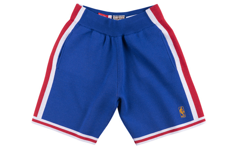 Order Mitchell & Ness x CLOT 76ers Vintage Celana Pendek Basket Longgar Biru SHOREY18119-P76ROYA96