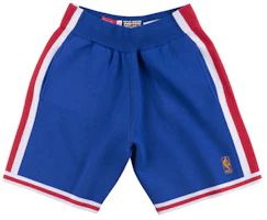 Order Mitchell & Ness x CLOT 76ers Vintage Celana Pendek Basket Longgar Biru SHOREY18119-P76ROYA96