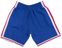 Lookbook Mitchell & Ness x CLOT 76ers Vintage Celana Pendek Basket Longgar Biru SHOREY18119-P76ROYA96
