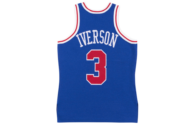 Mitchell Ness Mitchell & Ness CLOT 96-97 Iverson Philadelphia 76ers Blue Jersey NNBJEY18117-P76ROYA96AIV 圖 3