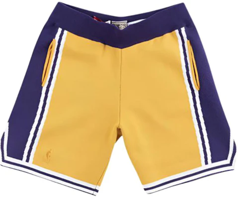 ミッチェル&ネス x CLOT レイカーズ マジック・ジョンソン レトロ バスケショーツ 黄/青 18055-LALLTGD96 Buy ミッチェル&ネス x CLOT レイカーズ マジック・ジョンソン レトロ バスケショーツ 黄/青 18055-LALLTGD96
