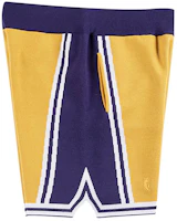 Purchase Mitchell Ness Mitchell & Ness x CLOT Lakers Magic Johnson Retro Basketball Shorts Yellow Blue 18055-LALLTGD96
