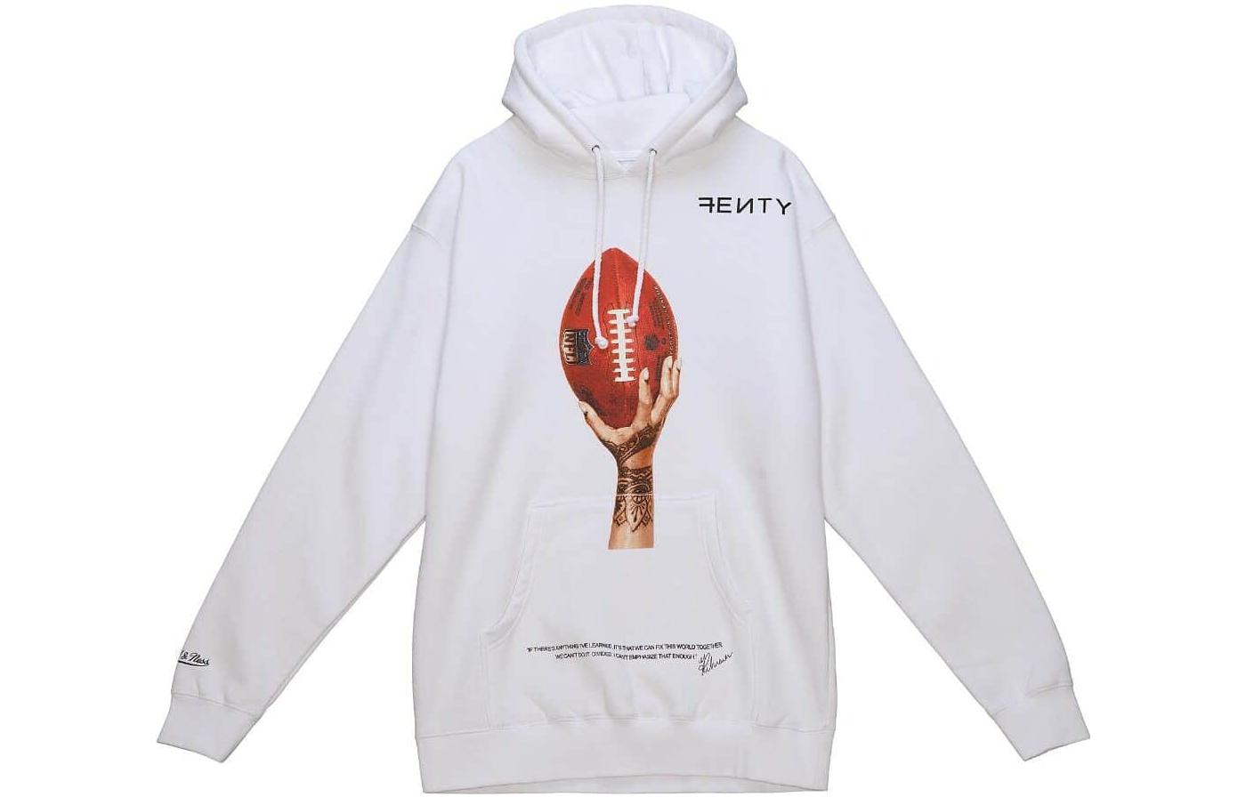 Mitchell Ness Mitchell & Ness Fenty Super Bowl Hoodie Black Pullover with Graphic Print BMPHDD20213-NFLBLCK