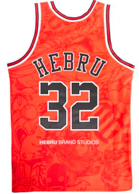 Mitchell & Ness x Hebru Brantley NBA 95-96 Bulls #32 Merah Jersi Lelaki. AJY4LF19082-CBURED1 Lookbook Mitchell & Ness x Hebru Brantley NBA 95-96 Bulls #32 Merah Jersi Lelaki. AJY4LF19082-CBURED1