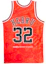 Lookbook Mitchell & Ness x Hebru Brantley NBA 95-96 Bulls #32 Merah Jersi Lelaki. AJY4LF19082-CBURED1