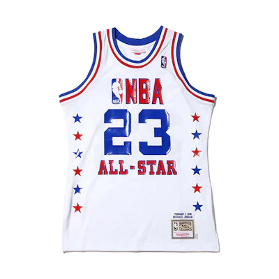 Mitchell Ness Mitchell & Ness Jordan NBA All-Star 1988 Michael Jordan #23 White Jersey BA67NR-ASE-W-FK6