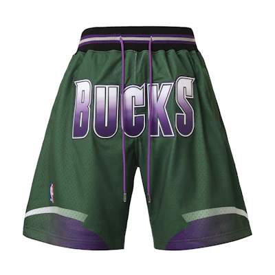 Mitchell Ness Mitchell & Ness Just Don 95-96 Milwaukee Bucks Unisex Basketball Shorts SHORBW19189-MBUGREN