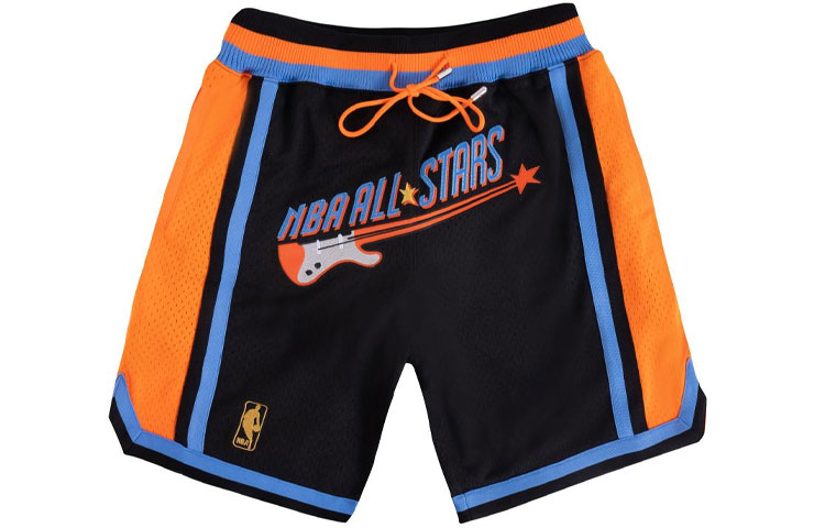 Order Mitchell Ness x JUST DON 97-98 Utah Jazz Retro NBA Shorts Orange Black Unisex SHORMO20276-ASGBLCK97