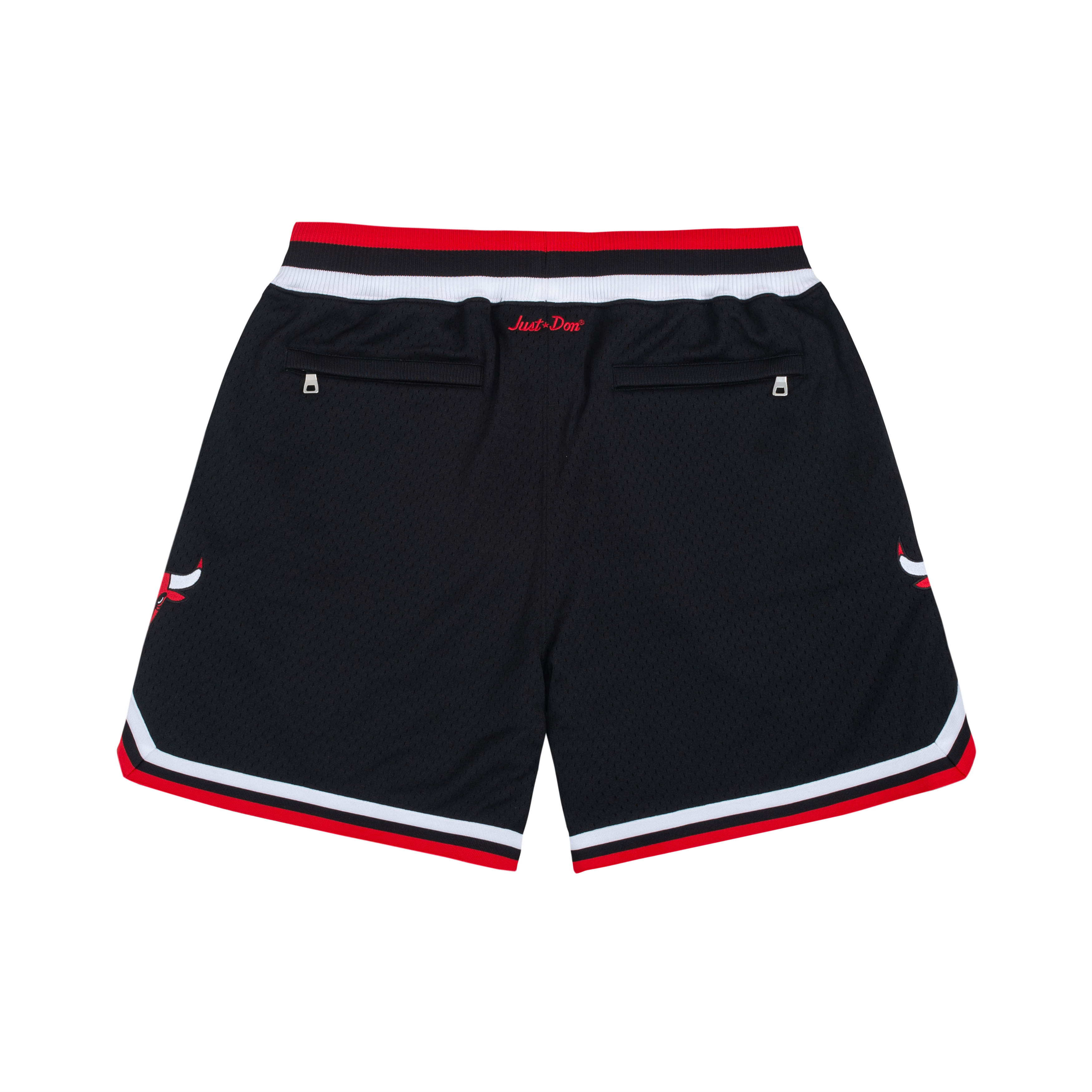 Lookbook ミッチェル＆ネス x ジャストドン FW23 シカゴブルズ ブラック バスケットボール ショーツ ユニセックス. PFSW6977-CBUYYPPPBKRD