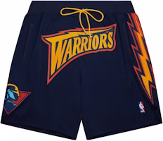 Mitchell Ness Mitchell & Ness x Just Don Golden State Warriors Embroidered Basketball Shorts Navy. PFSW7546-GSWYYPPPNYYW Mitchell Ness Mitchell & Ness x Just Don Golden State Warriors Embroidered Basketball Shorts Navy. PFSW7546-GSWYYPPPNYYW