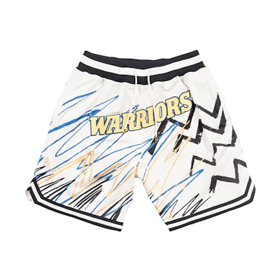 Mitchell Ness Mitchell & Ness Just Don Golden State Warriors Retro Basketball Shorts Men SHORPTOW-GSWNG180523