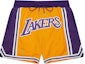 Buy Mitchell Ness Mitchell & Ness x Just Don Los Angeles Lakers Embroidered Basketball Shorts Yellow. PFSW7546-LALYYPPPGDPR