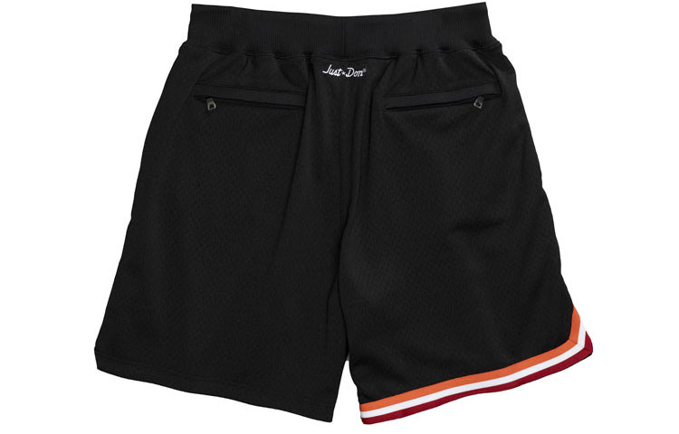 Lookbook ミッチェル&ネス x ジャストドン マイアミヒート96-97ロゴバスケットショーツ ブラック ユニセックス SHORDL20006-MHEBLCK96