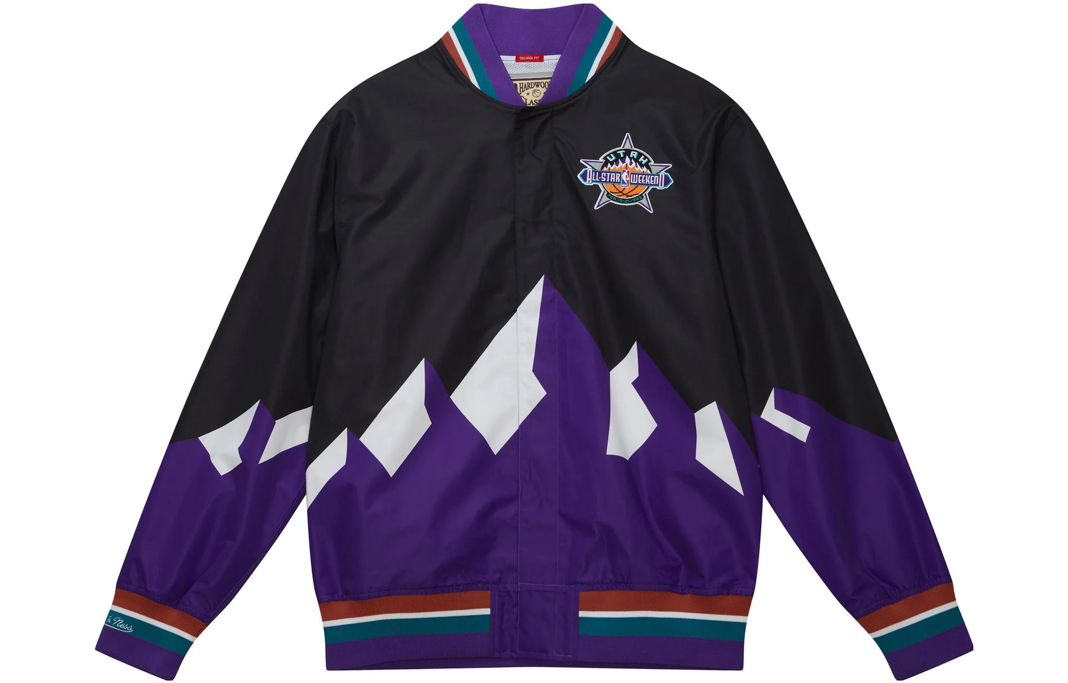 Mitchell Ness Mitchell & Ness JUST DON NBA 1993-94 Utah Jazz Warm-Up Jacket Black Men’s WUJKMO22061-ASGBKPR93