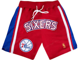 Order Mitchell & Ness x Just Don NBA 96-97 76ers Vintage Shorts Merah Unisex SHORMO20277-P76RDRY96