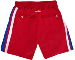 Lookbook Mitchell & Ness x Just Don NBA 96-97 76ers Vintage Shorts Merah Unisex SHORMO20277-P76RDRY96