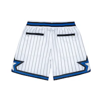 Lookbook Mitchell & Ness x Just Don NBA Orlando Magic Retro Loose Fit Shorts Putih. PFSW6977-OMAYYPPPWHBL