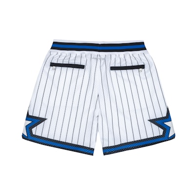 Mitchell Ness Mitchell & Ness x Just Don NBA Orlando Magic Retro Loose Fit Basketball Shorts White. PFSW6977-OMAYYPPPWHBL Lookbook Mitchell Ness Mitchell & Ness x Just Don NBA Orlando Magic Retro Loose Fit Basketball Shorts White. PFSW6977-OMAYYPPPWHBL