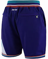 Lookbook Mitchell & Ness x Just Don Celana Pendek Basket NBA Retro Jazz Unisex Biru. SHORDL20020-UJAPURP96