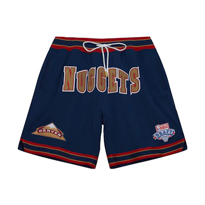 Mitchell Ness Mitchell & Ness Just Don Nuggets 1993-94 Retro Logo Navy Basketball Shorts. SHORMO22021-DNUNAVY93