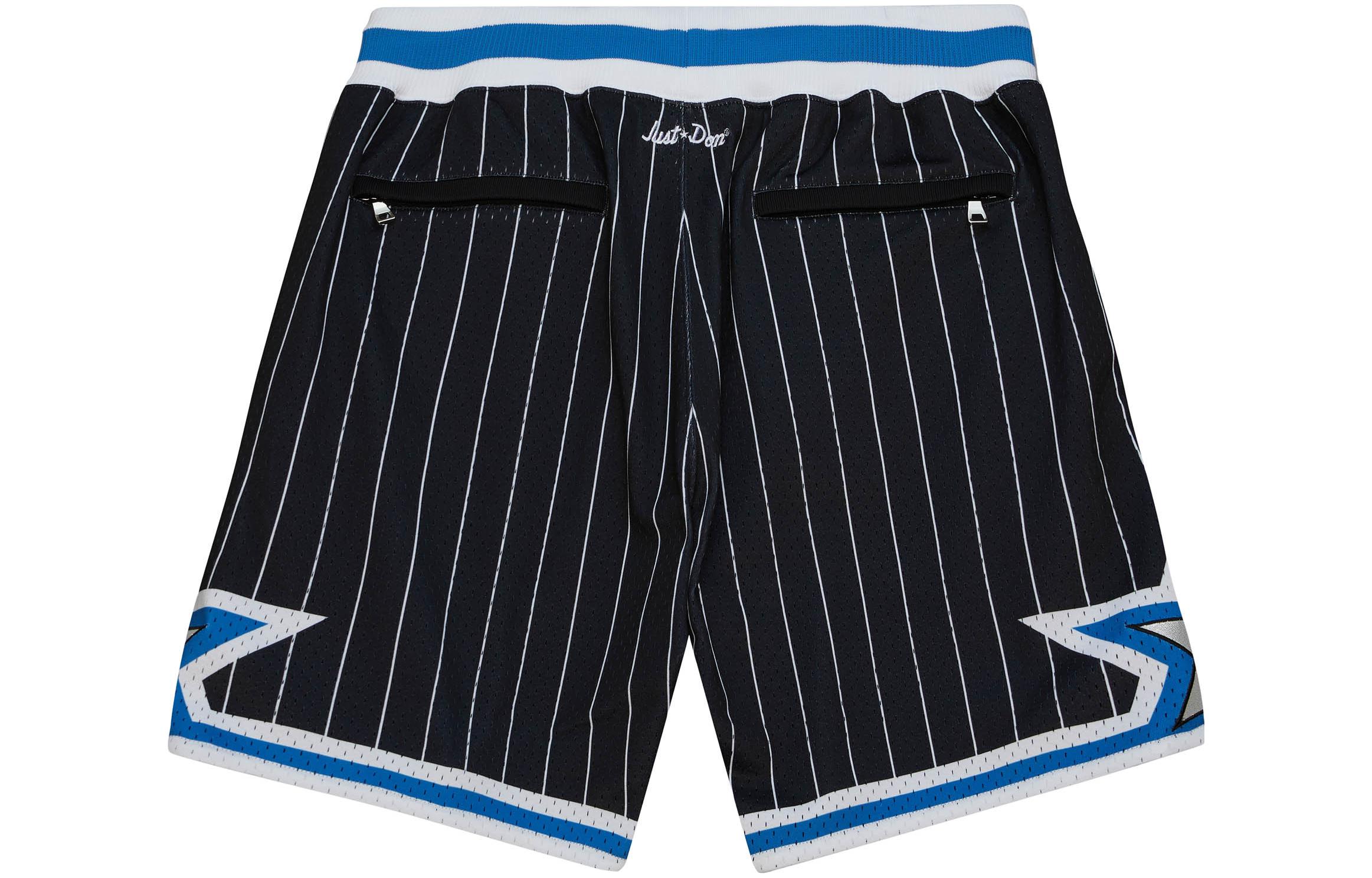Lookbook ミッチェル＆ネス x ジャストドン オーランドマジック 1993-94 レトロ ロゴ バスケショーツ ブラック SHORMO22019-OMABKYW93