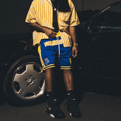 Mitchell Ness Mitchell & Ness x Just Don SS23 Warriors 1993-94 Retro Loose Logo Shorts Blue. SHORMO22020-GSWRYYW93 Purchase Mitchell Ness Mitchell & Ness x Just Don SS23 Warriors 1993-94 Retro Loose Logo Shorts Blue. SHORMO22020-GSWRYYW93