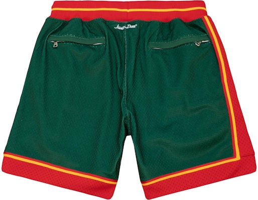 Mitchell Ness Mitchell & Ness x Just Don Supersonics Letter Print Basketball Shorts Green. SHORMO21344-SSUDKGN Lookbook Mitchell Ness Mitchell & Ness x Just Don Supersonics Letter Print Basketball Shorts Green. SHORMO21344-SSUDKGN